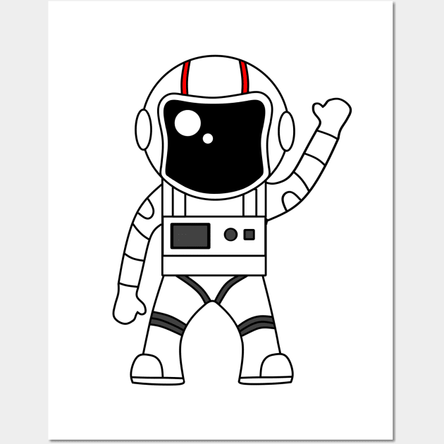 astronaut Wall Art by myepicass